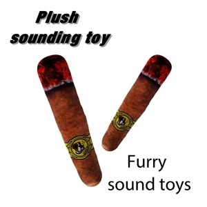 Divertido Juguete de Peluche para Perro con Forma de Cigarro, de Tela de Nylon Suave, con Sonido, Resistente a Mordidas, con Logotipo Personalizado - Product Image 1