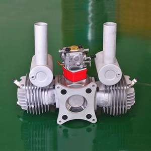 Motor de <span class=keywords><strong>Dos</strong></span> Tiempos de <span class=keywords><strong>Dos</strong></span> Cilindros <span class=keywords><strong>EME</strong></span> de 120 cc para Aeromodelismo de Gasolina - Product Image 2
