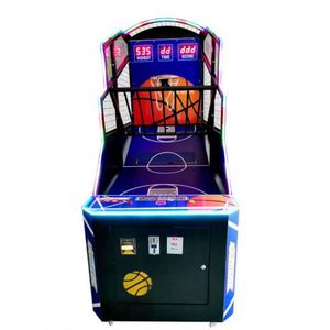 Console de jeu électronique interactive d'arcade à monnayeur pour adultes, machine de basketball pliable d'intérieur - Product Image 1