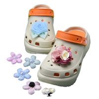 Breloques de chaussures en tissu peluche multicolores pour femmes, sabots, bricolage, breloques pour filles, style princesse, décoration de chaussures