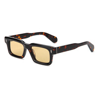 Kacamata Hitam Polarisasi Full-Frame Berbingkai Logam Model Arrow, Tren Fashion Eropa Amerika, Berhias Rivet, Bentuk Kotak