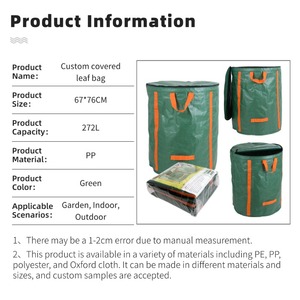 Sacchetto Moderno per Rifiuti da Giardino in Materiale PP con Supporto Robusto per Uso in Giardino e Fattoria - Product Image 3