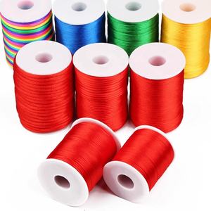 Cordon en macramé soyeux chinois de <span class=keywords><strong>2</strong></span>,5 mm, corde en nylon cirée, cordon de perlage en satin, dentelle tissée à la main, chaussures en dentelle, point de croix, crochet - Product Image 2