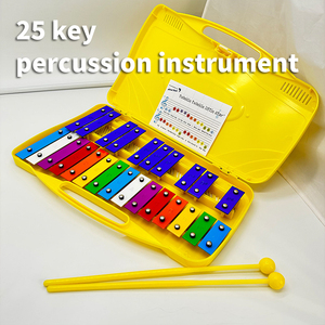 Xilófono Glockenspiel Soulmate de 25 Notas, Económico, con Estuche Metálico y Dos Mazos Seguros, para Niños, Principiantes, Regalos, Instrumentos L-KO-01 - Product Image 2