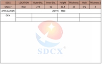 Disque de frein SDCX SX2337 pour ZOTYE T500 arrière