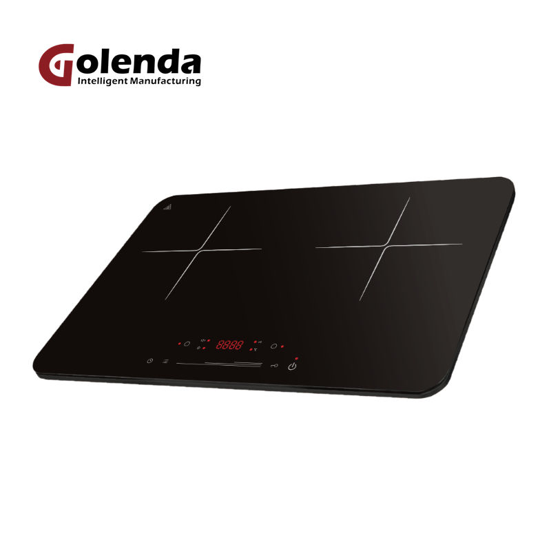 CE Certified 220V Portable Kitchen Stove - 2 Burner Induction Cooker