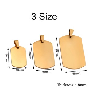 Collana con Ciondolo Tattico Impermeabile in Acciaio Inossidabile, Targhetta Identificativa Stile Militare Incisionabile, Anti-Appannamento, per Uomini e Donne - Product Image 6