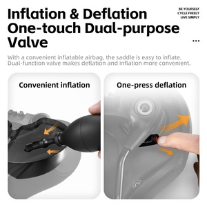 WEST BIKING <span class=keywords><strong>Gonflable</strong></span> Confortable <span class=keywords><strong>Selle</strong></span> De <span class=keywords><strong>Vélo</strong></span> De Montagne Coussin De <span class=keywords><strong>Vélo</strong></span> De Route Élargir L'absorption Des Chocs <span class=keywords><strong>Selle</strong></span> D'équitation De <span class=keywords><strong>Vélo</strong></span> - Product Image 2