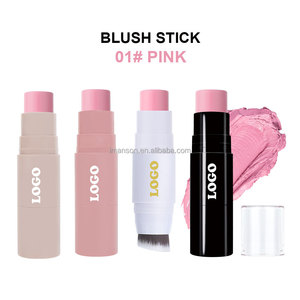 Palo de colorete personalizado, resaltador de colorete pigmentado de doble cabeza con pincel, maquillaje Natural de larga duración para cara y mejillas - Product Image 3