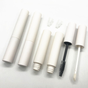 Botol Kosong 5ml 10ml <span class=keywords><strong>Matte</strong></span> Putih/Hitam untuk Lem, Eyeliner Cair, Cairan Penumbuh, <span class=keywords><strong>Lip</strong></span> <span class=keywords><strong>Gloss</strong></span>, Bulu Mata/mascara dengan Kuas - Product Image 2