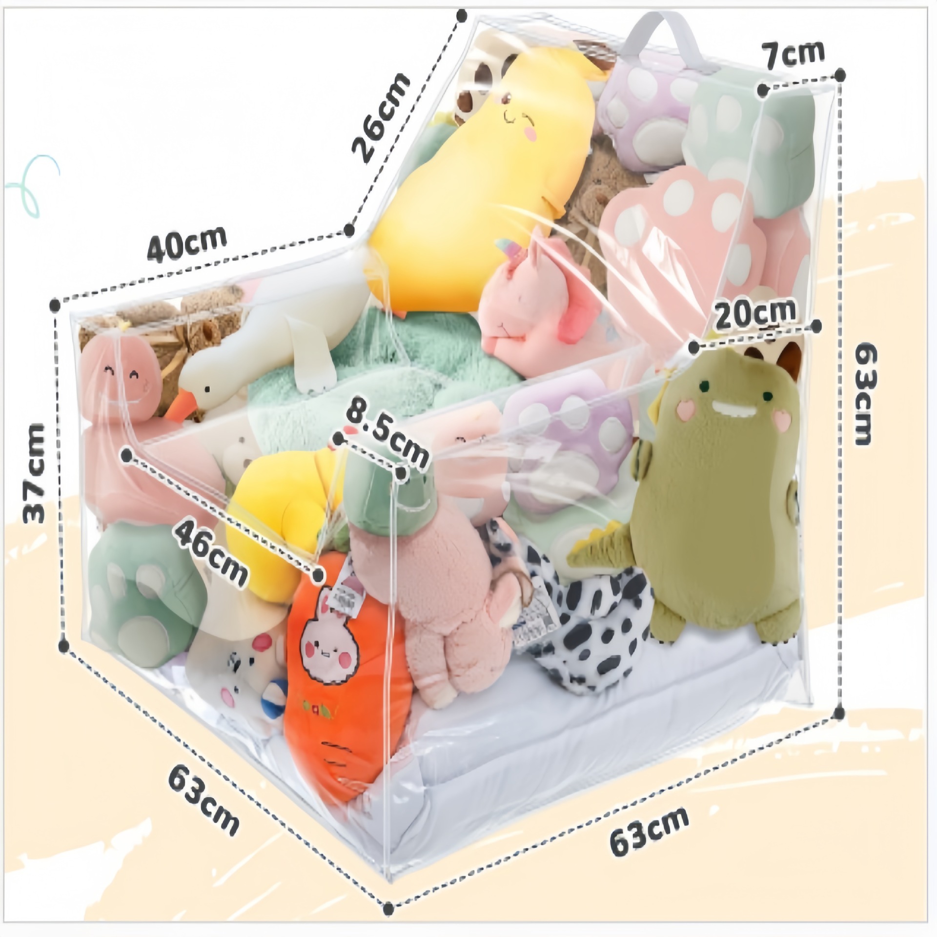Accoudoir pvc double face 50 soie-transparent