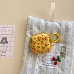 เคสป้องกันธีมเชอร์รี่แบบเต็มหน้าจอสีบล็อกเหมาะสำหรับ1st Apple airpods Pro <span class=keywords><strong>2ND</strong></span> <span class=keywords><strong>3rd</strong></span> และ4th รุ่น - Product Image 1