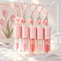 Huile à lèvres végétalienne brillante de haute qualité, saveur fruitée, faible MOQ, marque privée, huile à lèvres rose transparente en gros