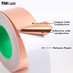 Nastro di Lamina di rame con Double-Sided Adesivo Conduttivo 6 Rolls PEMOTech Conduttivo Nastro di Rame <span class=keywords><strong>per</strong></span> Stained Glass, schermatura EMI - Product Image 6