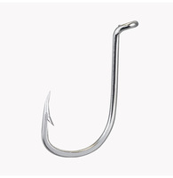 Hameçons circulaires en acier à haute teneur en carbone pour la pêche en mer, la pêche à la mouche, la pêche à la carpe et aux crevettes, vente en gros