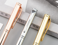 Stylo à gel personnalisé en métal personnalisé Cadeau de luxe conçu Stylo à rouleau en métal pour les entreprises