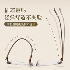 กรอบแว่นตาอีเอ็มเอส เรคท์แองเกิล 25208 เลนส์เรซิ่นแบบเต็มกรอบน้ำหนักเบา ใส่ได้ทั้งชายและหญิง สีน้ำตาลใส - Product Image 2