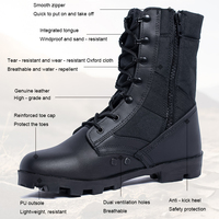 Échantillon de support OEM Bottes tactiques pour hommes Bottes du désert spéciales Bottes de combat durables en cuir Chaussures de randonnée extérieures à la cheville