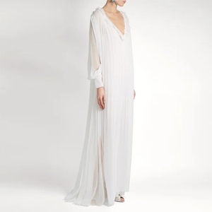 Déesse Fan Vêtements D'été Nouveau Style Français Lâche Européenne Plus La Taille Femmes Robe <span class=keywords><strong>Blanche</strong></span> - Product Image 4