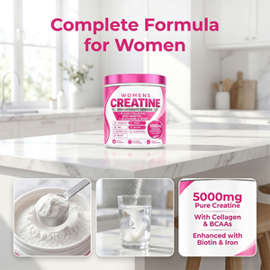Integratore in Polvere per Donne: Creatina Monoidrato 5000mg, Inositolo, Biotina e <span class=keywords><strong>Collagene</strong></span> per Gestione dell'Energia e Allenamento - Product Image 3