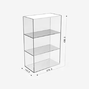 Đứng trong suốt Acrylic ba lớp cổ điển Bộ sưu tập hiển thị tủ truy cập hàng hóa trong suốt Acrylic hiển thị - Product Image 4