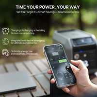 Station d'alimentation solaire portable 600W avec contrôleur MPPT, sortie onde sinusoïdale pure, lampe de poche intégrée et prise de charge pour voiture