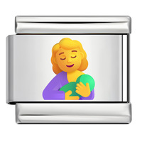 Breloque italienne en acier inoxydable – Accessoire de bracelet modulaire DIY avec emoji d'occupation pour hommes et femmes, vente en gros