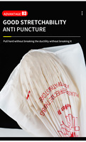 Sac de courses en plastique PE personnalisé avec logo, sac gilet pour supermarché, épicerie, vente au détail, sac de remerciement robuste, vente en gros