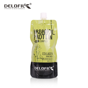 Mascarilla capilar Delofil con colágeno y aceite de argán, tratamiento mágico complejo reparador y suavizante, restauración profesional para cabello seco, dañado y teñido. - Product Image 4
