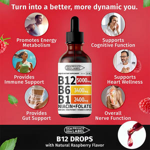Gouttes liquides complexes de vitamine <span class=keywords><strong>B</strong></span> OEM suppléments vitamine B12 avec supplément nutritionnel oral en vitamine B6 - Product Image 6