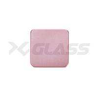 Broyeur manuel carré rose XY GLASS 55mm 25mm à 2 couches pour herbes, épices et tabac, accessoires pour fumeurs