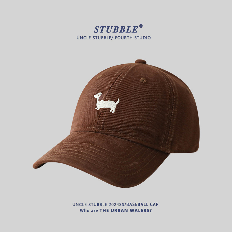 Dachshund baseball cap-coffee