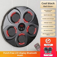 Machine de boxe musicale intelligente Bluetooth murale, équipement de boxe électronique, entraîneur de boxe, jeu de cible de frappe