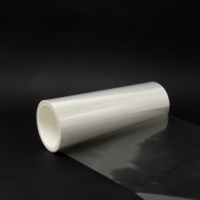 Film protecteur transparent en PET personnalisable de 100 microns, film plastique auto-adhésif en rouleau pour découpe