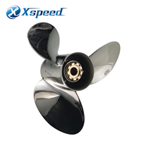 Hélice marine Yamaha 14x21 en acier inoxydable à 3 pales pour moteur hors-bord 60HP 70HP 90HP 115HP 140HP