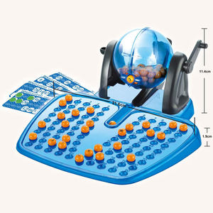 Jeu de bingo en plastique pour enfants, à faire soi-même, avec 90 numéros et 24 cartes, amusant, emballage en boîte de couleur conforme, jouets amusants pour les fêtes d'enfants - Product Image 1