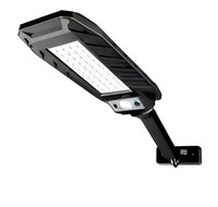 Lampe solaire murale à détecteur de mouvement COB SMD LED avec télécommande, indice de protection IP44, température de couleur variable 3500K-7000K pour jardin/cour