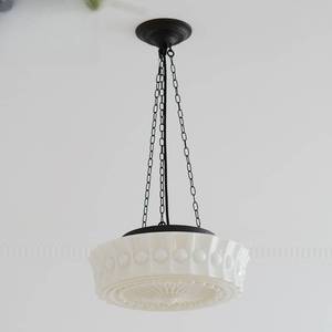 โคมไฟเพดานแก้วสไตล์ฝรั่งเศสย้อนยุค แสงวอร์มไวท์ สำหรับห้องรับประทานอาหาร ห้องโถง ห้องนอน บาร์ สไตล์เซี่ยงไฮ้โบราณ สำหรับบ้านพักตากอากาศ - Product Image 3