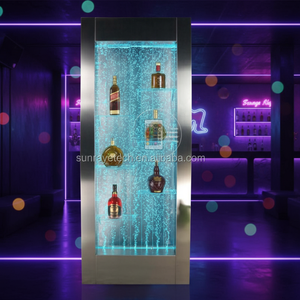 Mueble Bar con Iluminación LED, Burbujas Decorativas y Estantes para Exhibición de Botellas, Ideal para KTV, Bares, Clubes y Hogares Modernos - Product Image 1