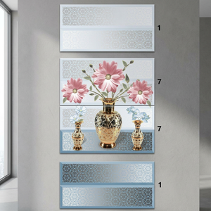 Azulejos de Pared de Cerámica Brillante de 300x600 mm al por Mayor, Diseño de Flores Brillantes, 12x24, Esmaltados Digitalmente para Uso en Interiores de Baños - Product Image 1
