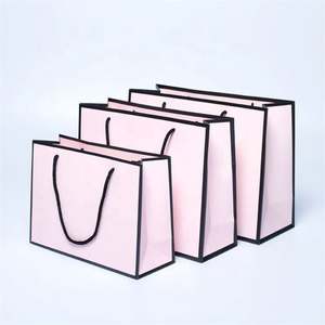 Sacs en papier de luxe personnalisés avec cordon de serrage, recyclables, prix d'usine KM Chine, avec logo pour vêtements - Product Image 5