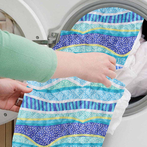 Tapis de pique-nique réutilisable et lavable en machine, épaissi, avec imprimé vagues colorées, fond antidérapant en tissu Oxford, résistant à l'eau, pour l'extérieur - Product Image 5