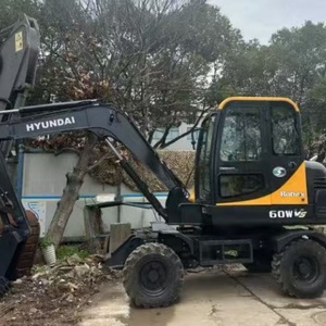 Excavadora Hyundai 60W VS Usada de 6 Toneladas, Excavadora Hidráulica de Ruedas Original Usada, Hyundai 60W VS 150 210 225 305 330 - Product Image 2