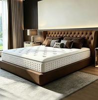 Rollbare Hybrid-Hotelmatratze Einzelbett Doppelbett Vollgröße Naturlatex Weicher Stoff Guter Schlaf Gel-Memoryschaum Taschenfederkernmatratze