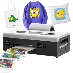 Mini Small Desktop Digital Inkjet 2880*1440DPI T-shirt Printing <b>Machine</b> Roll to Roll DTF Printing for L800 Print Head - Product Image 1