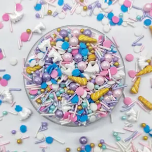 Mới Ăn Được Bánh Sprinkles Đường Ngọc Trai Đường Sprinkles Sprinkles Bánh Trang Trí Ăn Được Bánh Trang Trí Sprinkles Unicorn Đường