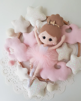 Mobile pour bébé danseuse de ballet fille mobile pour crèche fée berceau mobile pour fille ballerine mobile suspendu