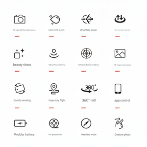 M2 Water Bullet Version Brushless Motor Drone Photographie Haute Définition Pliant Quadcopter Flux Optique Évitement D'obstacles - Product Image 1