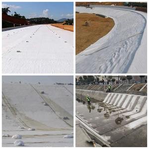 Geotextil de Polipropileno Blanco 1200g/m² Geotextil PET No Tejido Geotextil en Bolsa Muro de Contención Geotextil para Taludes Ecológicos - Product Image 4