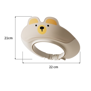 Gorro <span class=keywords><strong>de</strong></span> <span class=keywords><strong>Baño</strong></span> para Bebé con Diseño <span class=keywords><strong>de</strong></span> Oso Adorable - Gorro <span class=keywords><strong>de</strong></span> Ducha Ajustable <span class=keywords><strong>de</strong></span> Silicona Impermeable para Bebés y Niños Pequeños, Protección para Oídos y Ojos (6+ Meses) - Product Image 3